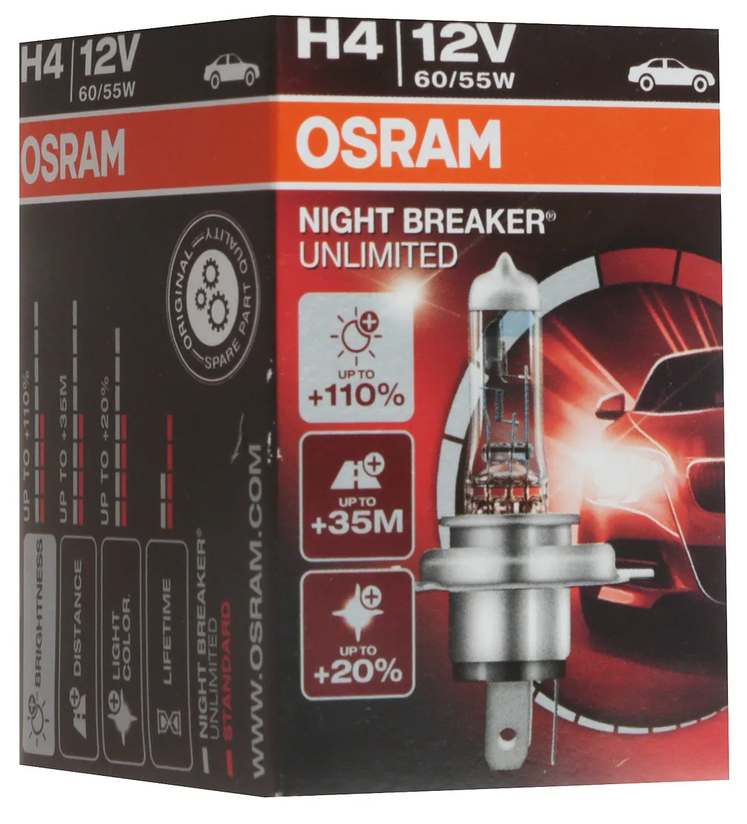 Osram Night Breaker h4. Лампы h7 Osram Night Breaker Unlimited +110 купить. Осрам Найт брекер h4 купить.